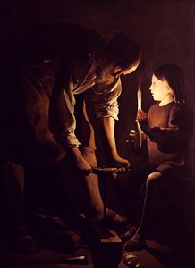 St Joseph, snickaren, ca 1640 av Georges de La Tour